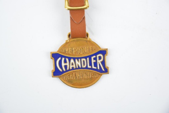 Chandler Automobile Enamel Metal Watch Fob