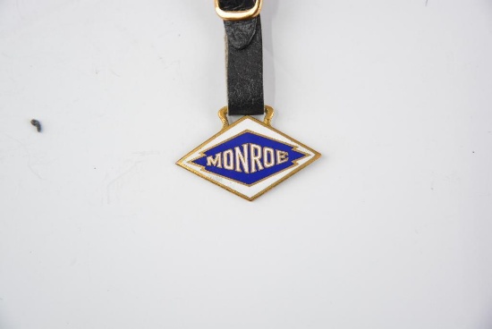 Monroe Automobile Enamel Metal Watch Fob