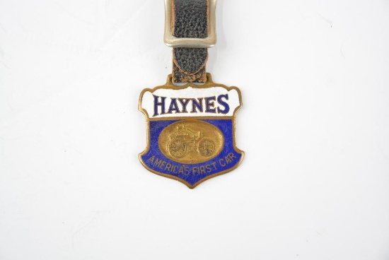 Haynes Automobile Enamel Metal Watch Fob