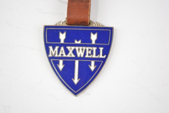 Maxwell Automobile Enamel Metal Watch Fob