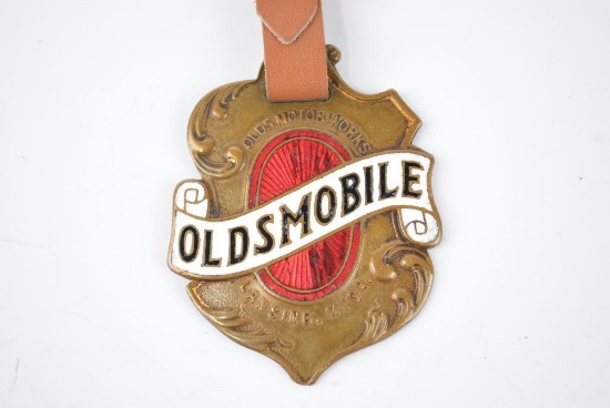 Oldsmobile Automobile Enamel Metal Watch Fob