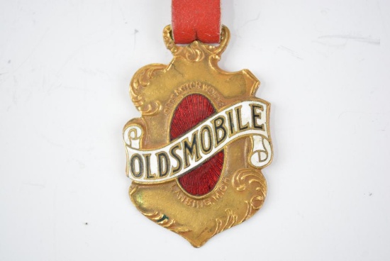 Oldsmobile Automobile Enamel Metal Watch Fob