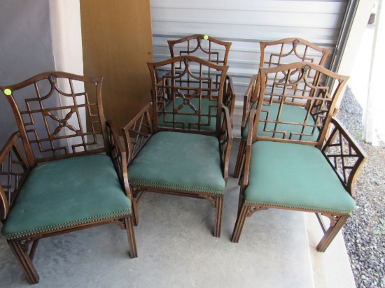 5 matching chairs