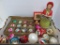 Vintage Christmas ornaments and 14