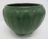 Arts and Crafts style matte green jardiniere, 7