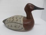 Wooden duck decoy, beaded eyes, 17