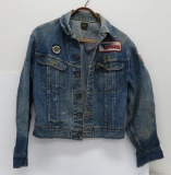 Vintage Lee Sanforized jean jacket with Honda & Japanese patches