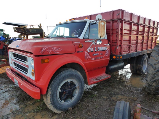 Chevy C50 Grain Truck, s/n CCE532V152379: T/A, Manual Trans.