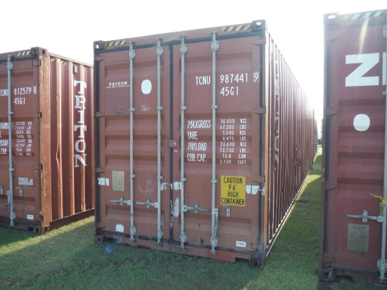 Used 40' Shipping Container, s/n TCNU9874419