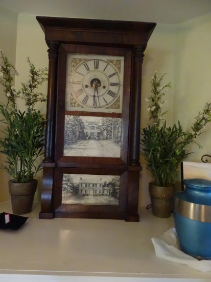 Antique Eight Day Brass Clock, Forestville Mfg. Co., Bristol Conn. ~1917