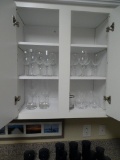 2 rows of wine glasses (does not include 2 clear highball glasses)