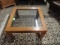 GLASS TOP SQUARE COFFEE TABLE