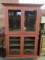 RED PAINTED ENTERTAINMENT CABINET