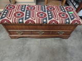 LANE CEDAR CHEST WITH UPHOLSTERED TOP