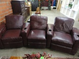(3) THEATER RECLINER/CHAIRS