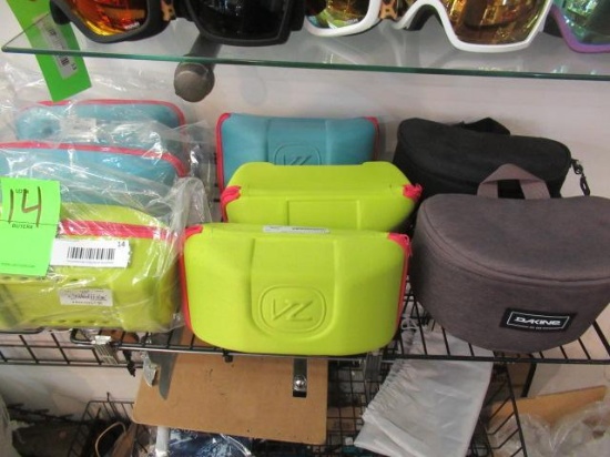 (8) ASSORTED GOGGLE CASES
