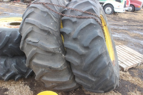 20.8-34 Goodyear Tires, On Double Bevel Rims