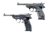 (M) LOT OF 2: (A) WALTHER P1 AND (B) WALTHER P38 SEMI-AUTOMATIC PISTOLS.