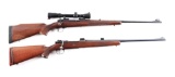 (C) LOT OF 2: PRE 64 WINCHESTER MODEL 70 AND GEWEHR 98 SPORTER BOLT ACTION RIFLES.