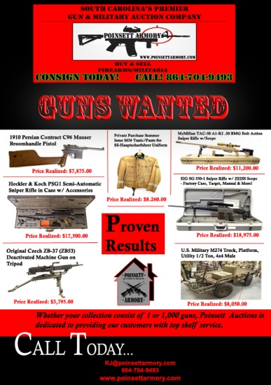 2021 Consignment is Open! Consign Firearms for our JULY SUMMER GUN AUCTION