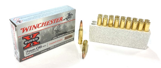 NIB 20rds. of 7mm-08 REM. Winchester Super-X 140gr. Power Point Ammunition