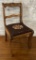 Child's Duncan Phyfe Chair W/ Needlepoint Seat - Some Wear, 22