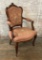 Vintage French Carved Arm Chair W/ Needle[point Seat & Back - LOCAL PICKUP