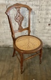 Victorian Renaissance Chair W/ Caned Seat - 36