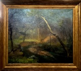 Oil On Canvas - Landscape By John William Orth, Signed Lower Left J W Orth,