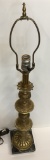 Vintage Brass & Marble Lamp - 31