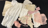 11 Vintage 1950s Crocheted Baby Items