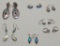 7 Pairs Sterling Earrings