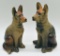 2 Vintage German Shepherd Dog Figures - 8