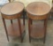 Pair Circa Early 1900s Mahogany Inlaid Oval Tables - Some Trim Loss, 20