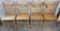 4 1920s Solid Oak Chairs - LOCAL PICKUP OR BUYER RESPONSIBLE FOR SHIPPING A