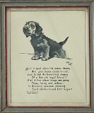 Vintage 1920s Edger A Guest Dog Poem - 5½
