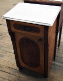 Vintage French Marble-Top Pot Cupboard - Circa 1880s, 17½