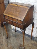 French Desk W/ Drop Front & Leather Writing Surface - 22