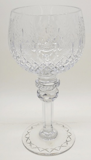 Incredible Extra Large Etched Crystal Vase - 16"x7"