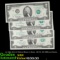 4x 1995-2013 $2 Federal Reserve Notes, All CU, All Different Series Grades Brilliant Uncirculated