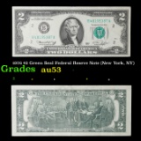 1976 $2 Green Seal Federal Reseve Note (New York, NY) Grades Select AU