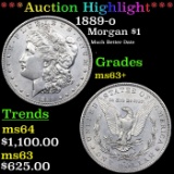 ***Auction Highlight*** 1889-o Morgan Dollar $1 Graded ms63+ BY SEGS (fc)