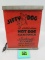 Vintage Jiffy Dog Metal & Glass Lighted Hot Dog Sign 6 X 8