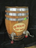 Antique Rochester Root Beer Wooden Advertising Barrel Dispenser