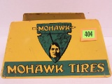 Vintage Mohawk Tires Dbl. Sided Metal Tire Rack Display Stand