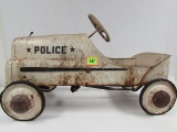 Rare 1950's Garton Police Pedal Car All Original