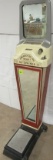 Excellent Antique Art Deco Watling Coin Operated Fortune Telling Scale