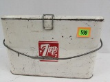 Vintage 1950's 7-up Soda Ice Chest Cooler