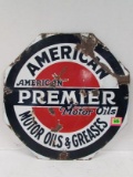 Antique American Premier Motor Oils 22 X 22