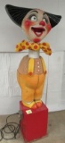 Vintage Composition Face 6ft. Tall Automaton Automated Carnival Clown